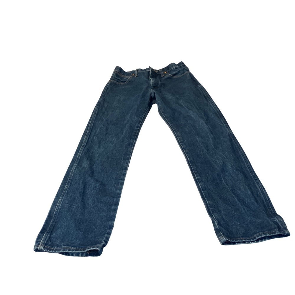 Wrangler Cowboy Cut 13MWZ Jeans Mens 31x32 Blue Dark Wash Straight Leg